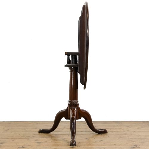 ANTIQUE GEORGIAN MAHOGANY TILT TOP TABLE - ADDITIONAL PHOTO 6