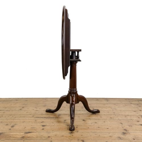 ANTIQUE GEORGIAN MAHOGANY TILT TOP TABLE - ADDITIONAL PHOTO 7
