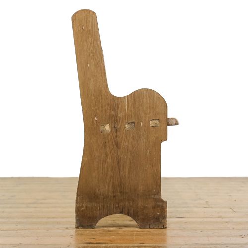 fig 2. Antique Pitch Pine Church Pew