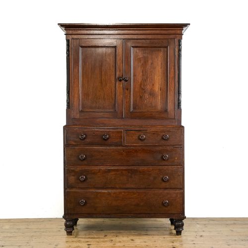 fig 1. Antique Victorian Oak Housekeeper’s Cupboard