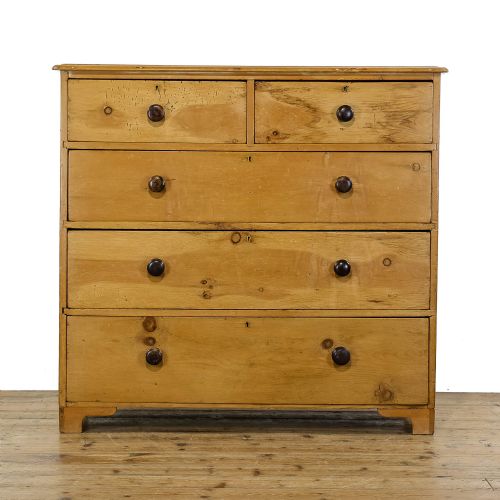 fig 1. Antique Victorian Pine Chest of Drawers