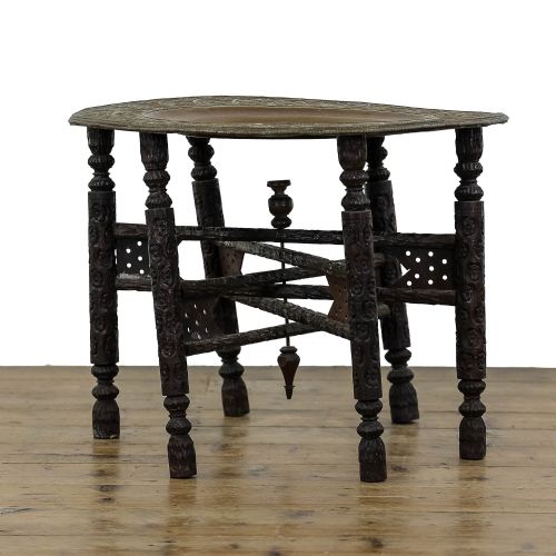 fig 2. Middle Eastern Style Brass Folding Tray Top Table