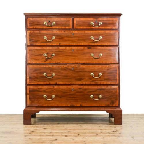 Large Antique Edwardian Mahogany Chest of Drawers