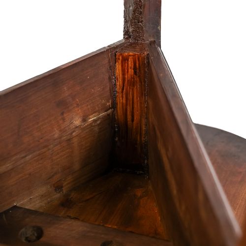 fig 1. Antique 19th Century Elm Cricket Table