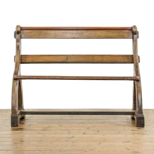 fig 1. Antique Gothic Church Bench