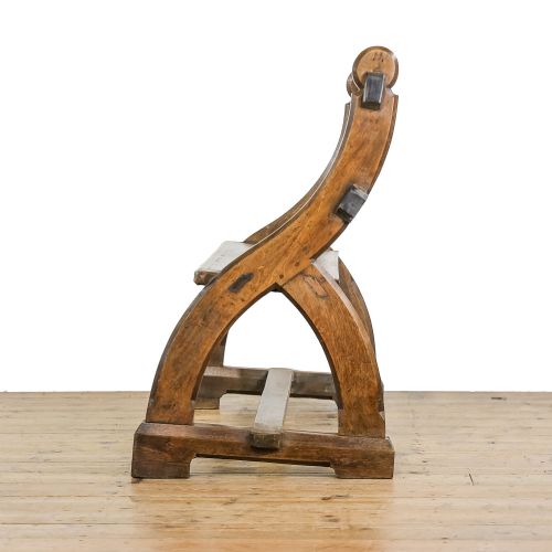 fig 3. Antique Gothic Church Bench
