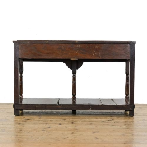 fig 2. Antique 19th Century Oak Dresser Base