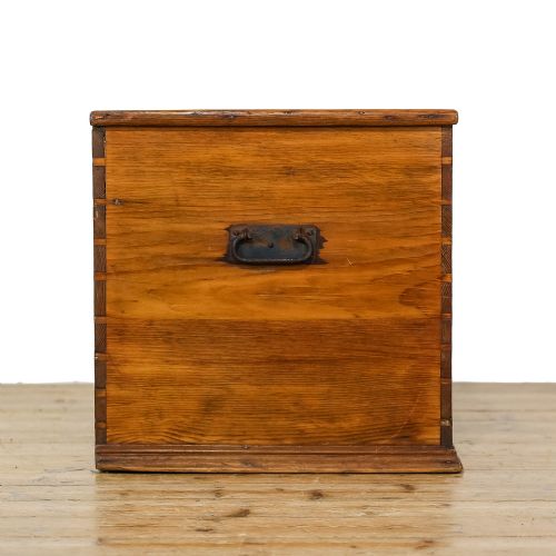 fig 2. Antique 19th Century Pine Trunk