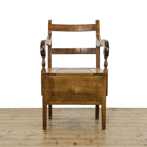 fig 1. Antique 19th century Oak Commode Armchair
