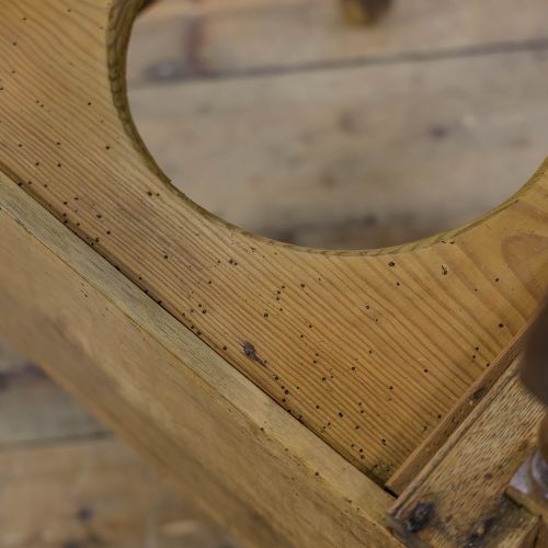 fig 7. Antique 19th century Oak Commode Armchair