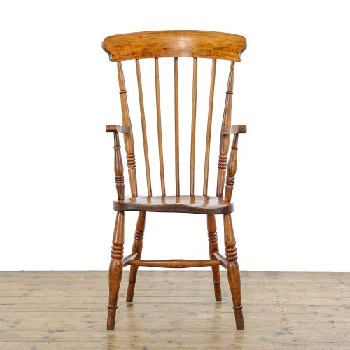 fig 1. Antique Victorian Elm and Beechwood Windsor Armchair