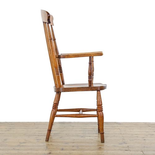 fig 2. Antique Victorian Elm and Beechwood Windsor Armchair