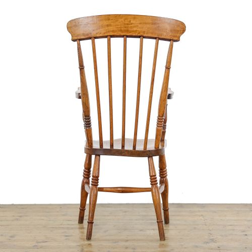 fig 3. Antique Victorian Elm and Beechwood Windsor Armchair