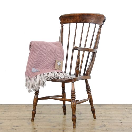 Antique Elm and Beechwood Windsor Armchair