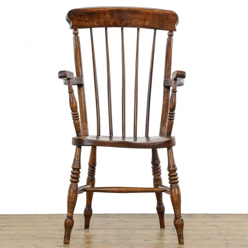 fig 1. Antique Elm and Beechwood Windsor armchair