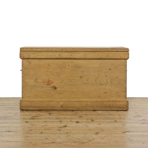 Large Antique 19th Century Pine Trunk
