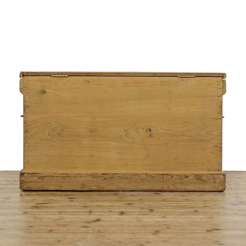 fig 2. Large Antique 19th Century Pine Trunk
