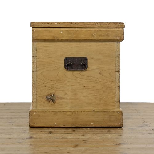 fig 3. Large Antique 19th Century Pine Trunk
