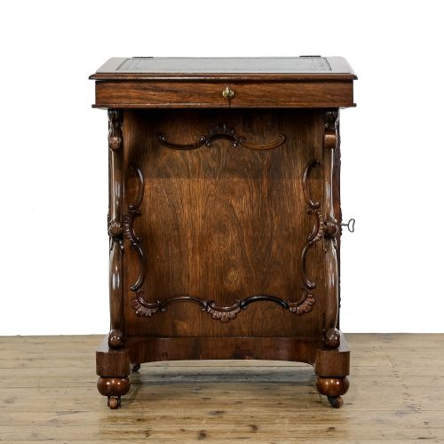 fig 1. Antique Victorian Rosewood Davenport Desk