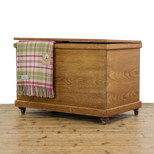 Antique Victorian Pine Trunk