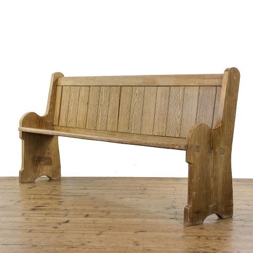 Antique Pine Church Pew