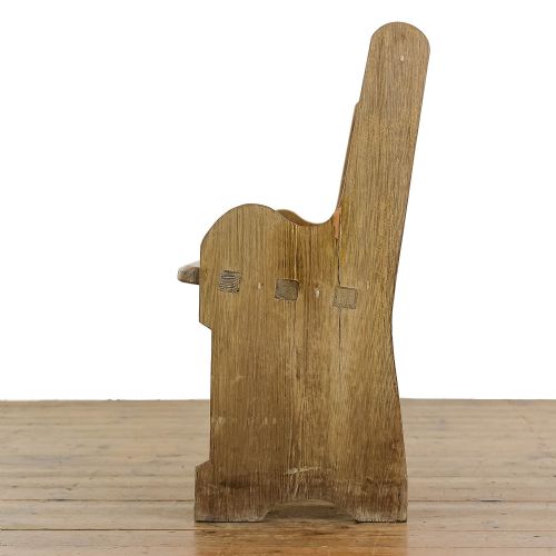 fig 1. Antique Pine Church Pew