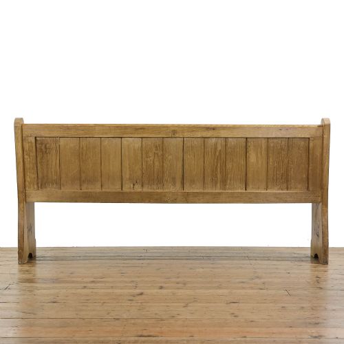 fig 2. Antique Pine Church Pew