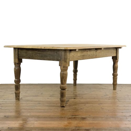 Rustic Antique Farmhouse Pine Kitchen Table
