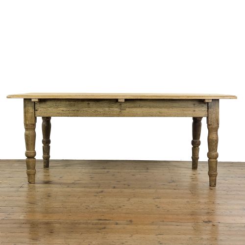 fig 1. Rustic Antique Farmhouse Pine Kitchen Table