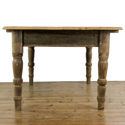 fig 3. Rustic Antique Farmhouse Pine Kitchen Table