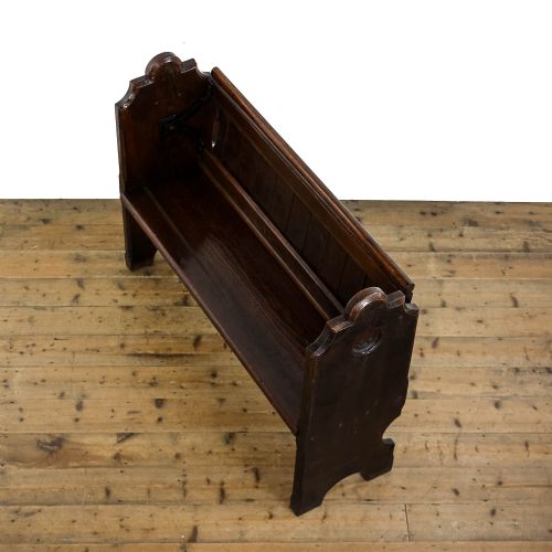 fig 3. Antique Pitch Pine Flip Over Pew