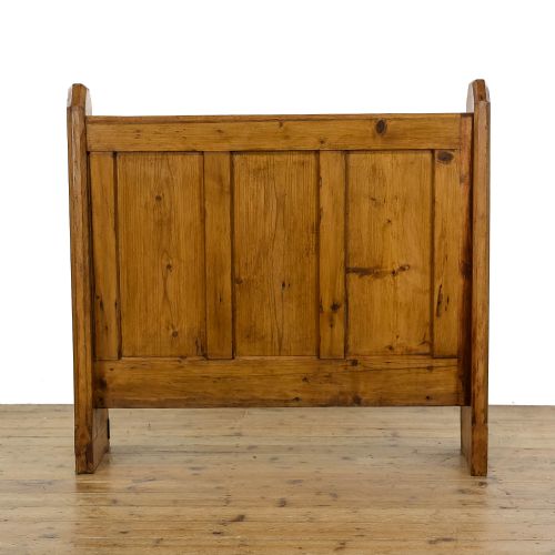 fig 3. Small Antique Pine Church Pew