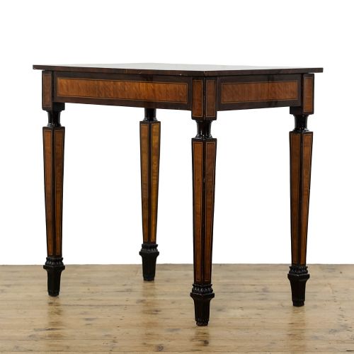 Antique Italian Neoclassical Marquetry Side Table
