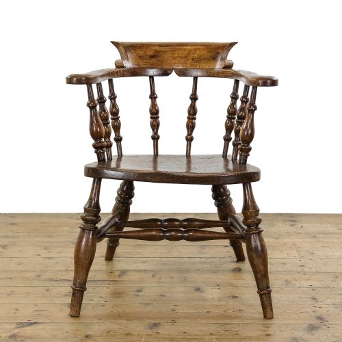 fig 1. Antique Ash and Elm Captain's Chair