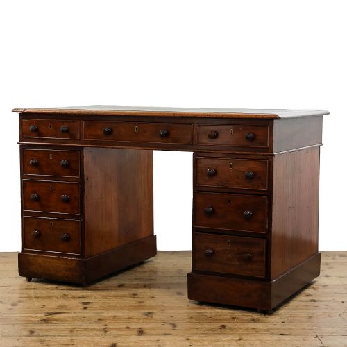 Antique 19th Century Mahogany Pedestal Desk