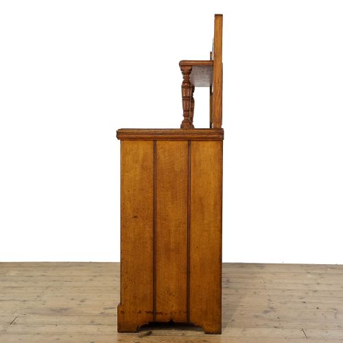 fig 1. Antique Victorian Oak Chiffonier Cabinet Sideboard