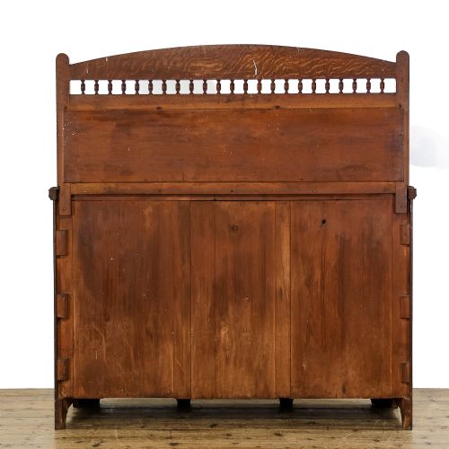 fig 2. Antique Victorian Oak Chiffonier Cabinet Sideboard