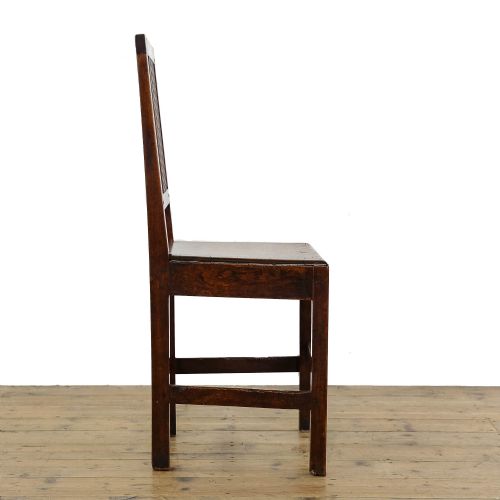 fig 3. Set of Four Antique 19th Century Oak Farmhouse Chairs