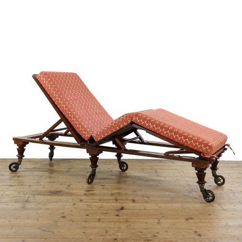 Antique Mahogany Campaign Daybed
