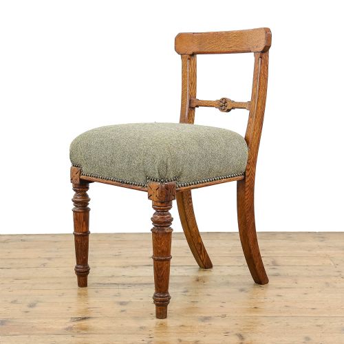 fig 2. Antique Set of Eight Arts and Crafts Oak Dining Chairs