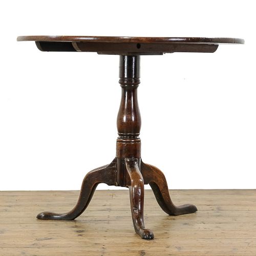 Antique Oak Tilt Top Table
