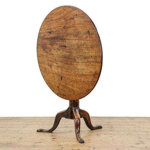 fig 1. Antique Oak Tilt Top Table
