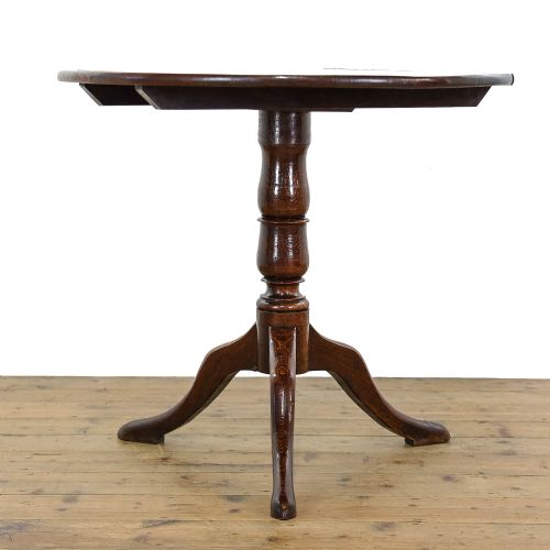 fig 2. Antique 19th Century Oak Tilt Top Table