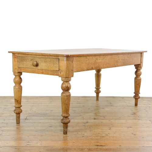 Antique Victorian Pine Kitchen Table