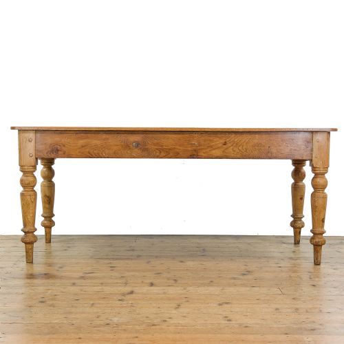 fig 2. Antique Victorian Pine Kitchen Table 