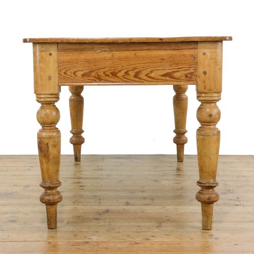 fig 3. Antique Victorian Pine Kitchen Table 