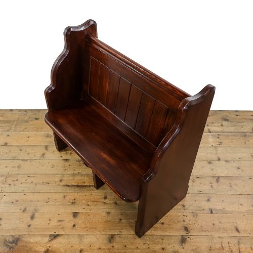 Antique Pine Chapel Pew