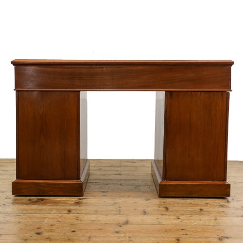 fig 2. Antique Victorian Walnut Pedestal Desk