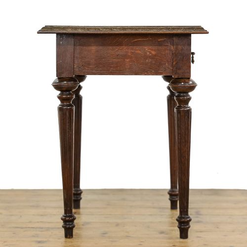 fig 1. Antique Victorian Carved Oak Side Table