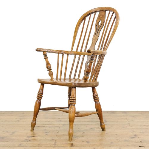 Antique Ash and Elm Windsor Armchair